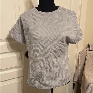 Boxy Gray Short Sleeve set